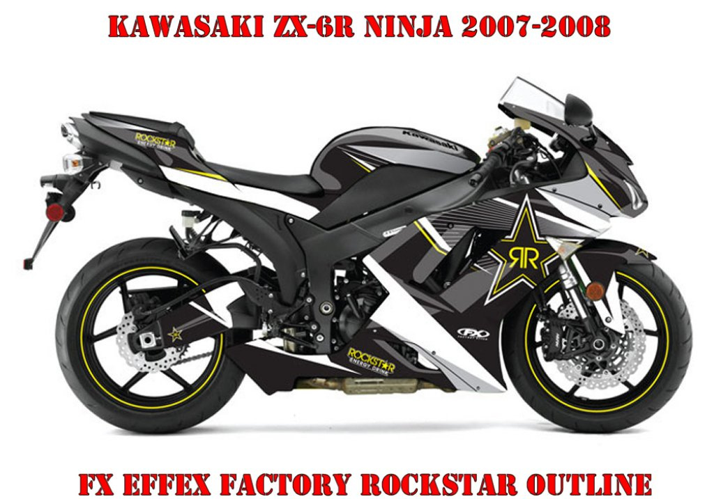 Rockstar Outline für Kawasaki ZX-6R 2007-2008